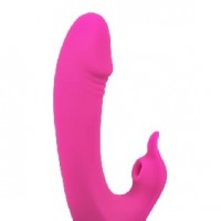 Vibrator w/9 Sucking Functions 9 Vibrating Speeds Rechargeable Pink